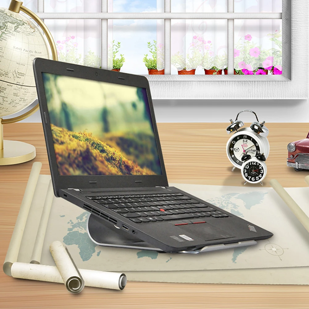 

Portable Laptop Stand Aluminum Alloy Laptop Holder Stand for iPad Macbook Air / Pro Metal Bracket With packaging