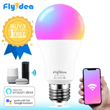 100 Вт эквивалент E27 умный светодиодный светильник, меняющий цвет, WiFi Голосовое управление RGBW светильник совместимый с Alexa и Google Assistant