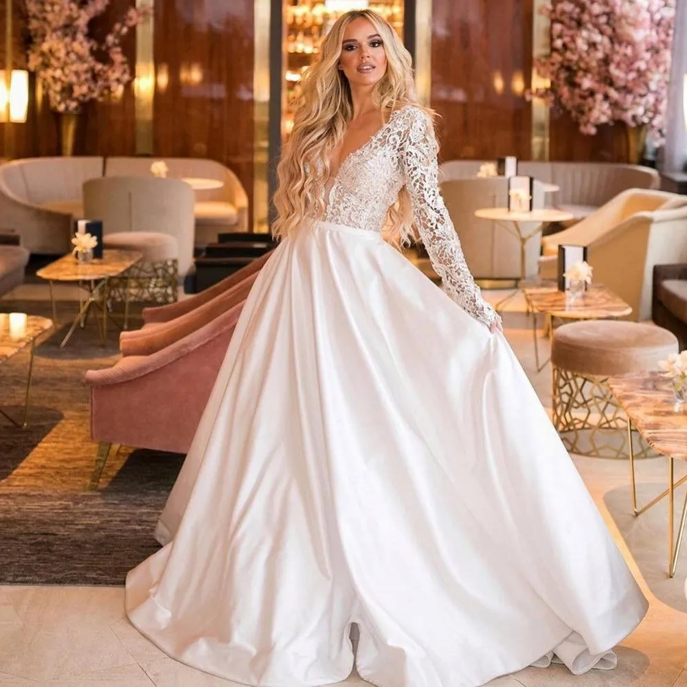 

Boho Beach Bohemian Wedding Dresses 2020 Woman's Plus Size Bride Gowns