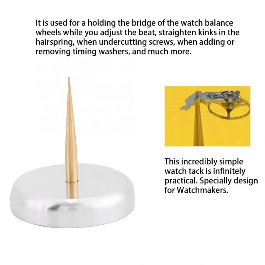 Металлические часы баланс держатель Tack инструмент часовщика балансировки ремонт ювелирные инструменты ремонт часов аксессуар инструмент для часовщика