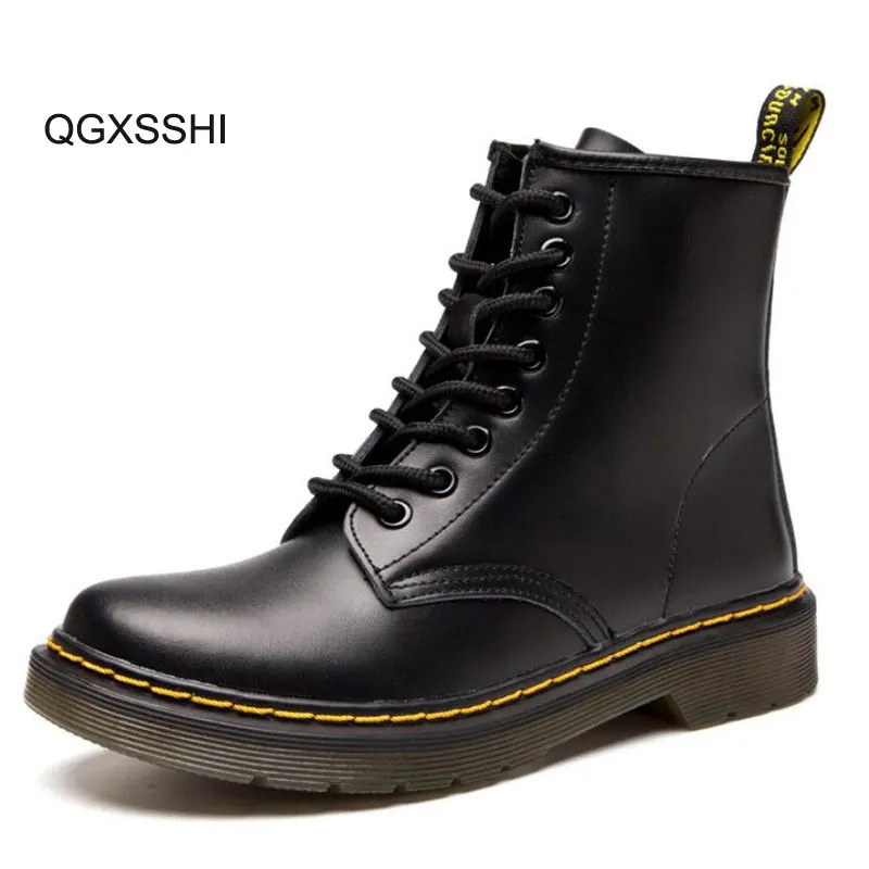 

2019 Women Boots Winter Genuine Leather Bootee Woman 2019 Shoes Ladies Casual Spring Autumn Ankle Boots Female Big SIZE 44 45 46