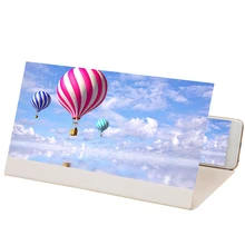 12 дюймов складной кронштейн видео экран Лупа Универсальный из искусственной кожи Настольный усилитель мобильный телефон увеличенная подставка 3D HD расширитель