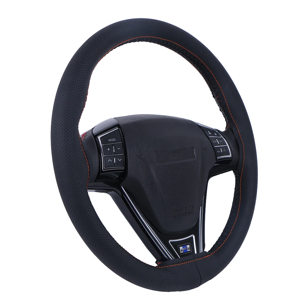 Универсальный кожаный чехол для руля диаметром 38 см оплетка с иголкой и нитью