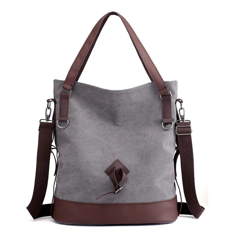 Новая стильная модная повседневная ручная большая сумка универсальная сумка через плечо для путешествий Холщовая Сумка женская однотонная сумка на плечо