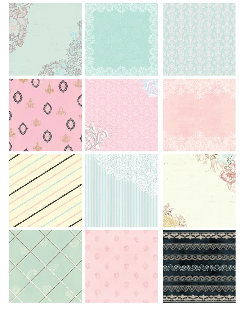 

12" INCH Wedding Celebration & Love background paper pads patterns 27sheets,DIY Craft Scrapbooking Paper Pack