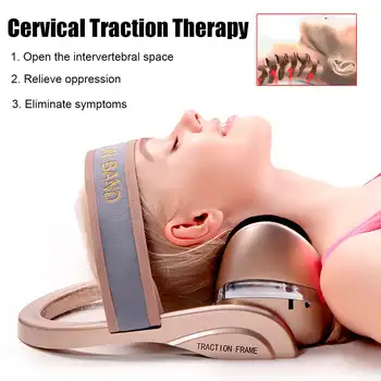 

Infrared Electric Neck Massager Cervical Massager Spine Heating Therapy Pain Relief Cervical Massage Horizontal Cervical Tractor