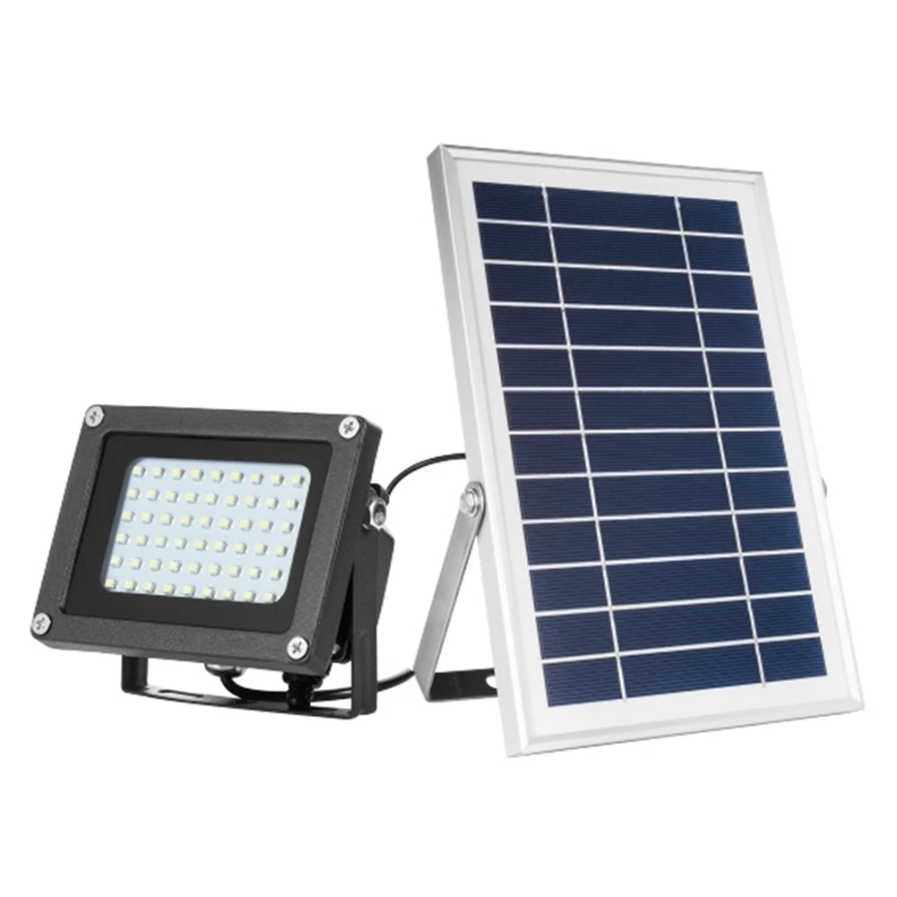 Открытый IP65 Водонепроницаемый 10 Вт 54LED Солнечный Прожектор Сад Двор проектор лампа