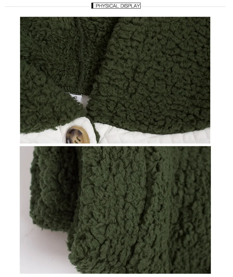 Aelegantmis Casual Fleece Hoodies Women Autumn Winter Warm Faux Fur Coat Female Loose Pockets Fluffy Sweatshirts