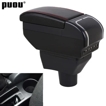 

Armrest Box For Toyota Yaris Vitz Vios 2011- Dual layer Large space Central Store with cup holder ashtray USB Charging