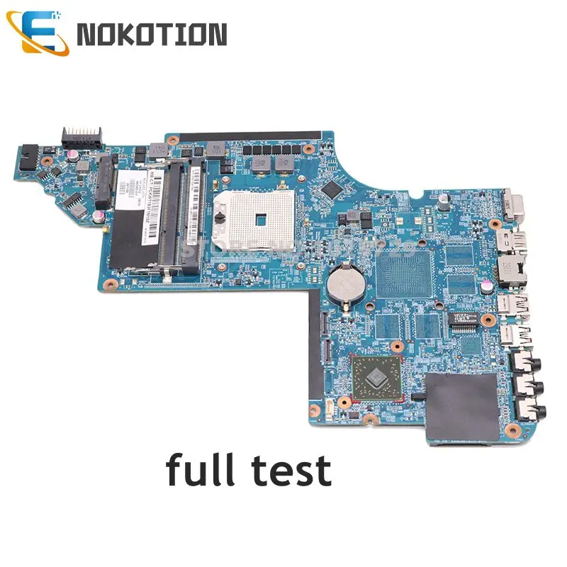NOKOTION 665282-001 для hp Pavilion DV6 DV6-6000 Материнская плата ноутбука Разъем fs1 DDR3 полный тест