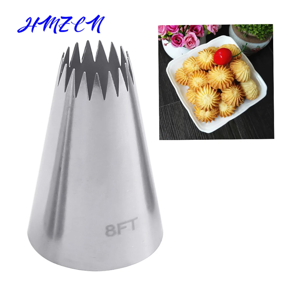 1pcs 8ft Large Size Open Star Cake Decorating Pastry Piping Nozzle Icing Tips Bakeware Kitchen Cookies Tools Stainless Steel Baking Pastry Tools Aliexpress