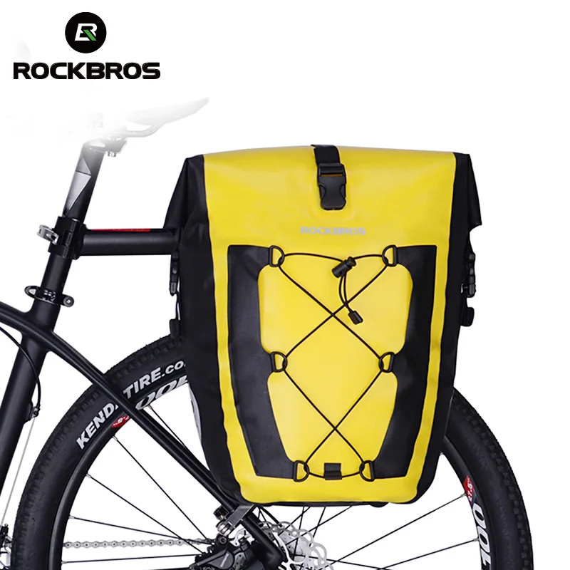 ROCKBROS Bike 100% Waterproof Pannier Bicycle Rear Seat Bag Rack Pack Bag 1pcs 
