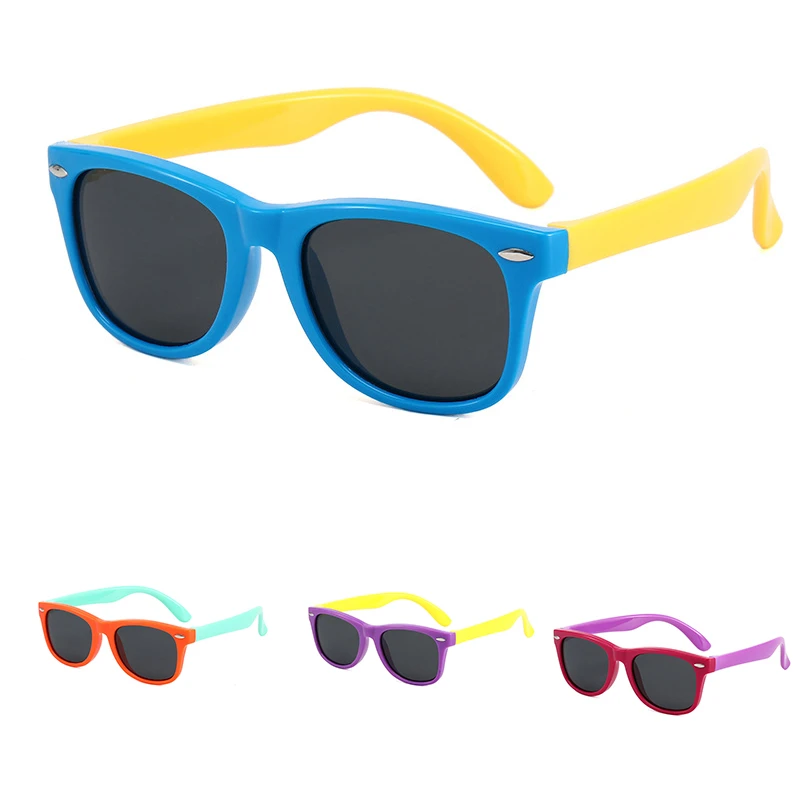 Gafas de sol polarizadas de silicona para niños y niñas, de sol de con diseño de marca, cuadradas, con uñas arroz, Polaroid|Gafas de de niño| - AliExpress