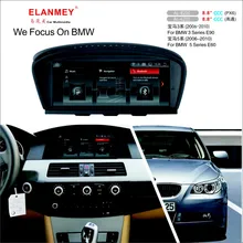 Elanmey автомобильный мультимедиа для BMW 3 5 серия E60 E90 2005-2010 головное устройство Android 9,0 сенсорный экран радио навигация gps магнитофон
