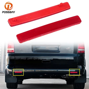 

POSSBAY Car Rear Tail Bumper Corner Reflector False Light Decoration for VW Caravelle (T5) 2003-2015 Warning Stickers