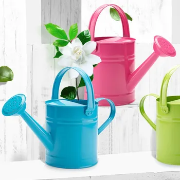 

Iron Metal Watering Can Liter Multi-Color Metal Watering Can For Gardening W/O-Ring Top Handle Copper Accents