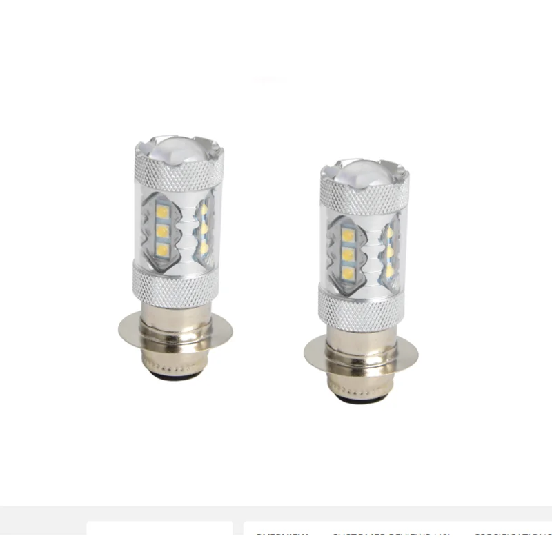 2PCS 80W Super White LED Headlight Bulbs Upgrade For Yamaha ATVS YFM350 400 450 660 700 Raptor Blaster 200 Banshee 350 ATV Luces