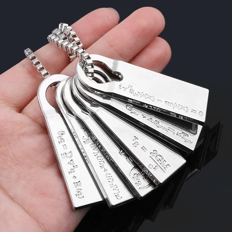 

SG Hot Kojima Game Death Stranding Necklace Norman Reedus Fomulas Choker Einstein Death Formula Keyring Cosplay Punk Jewelry