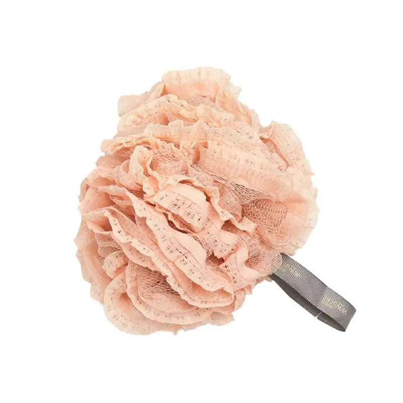 Pink Кружевной шар для ванны, шар для душа, ванна, Пузырьковые сетки, скруббер для дома, ванной комнаты - Цвет: Pink