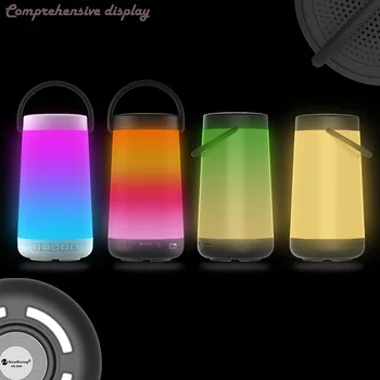 

NR2000 30W High power Bluetooth speaker Pulse music colorful portable outdoor wireless LED lights speaker 3D Stereo subwoofer