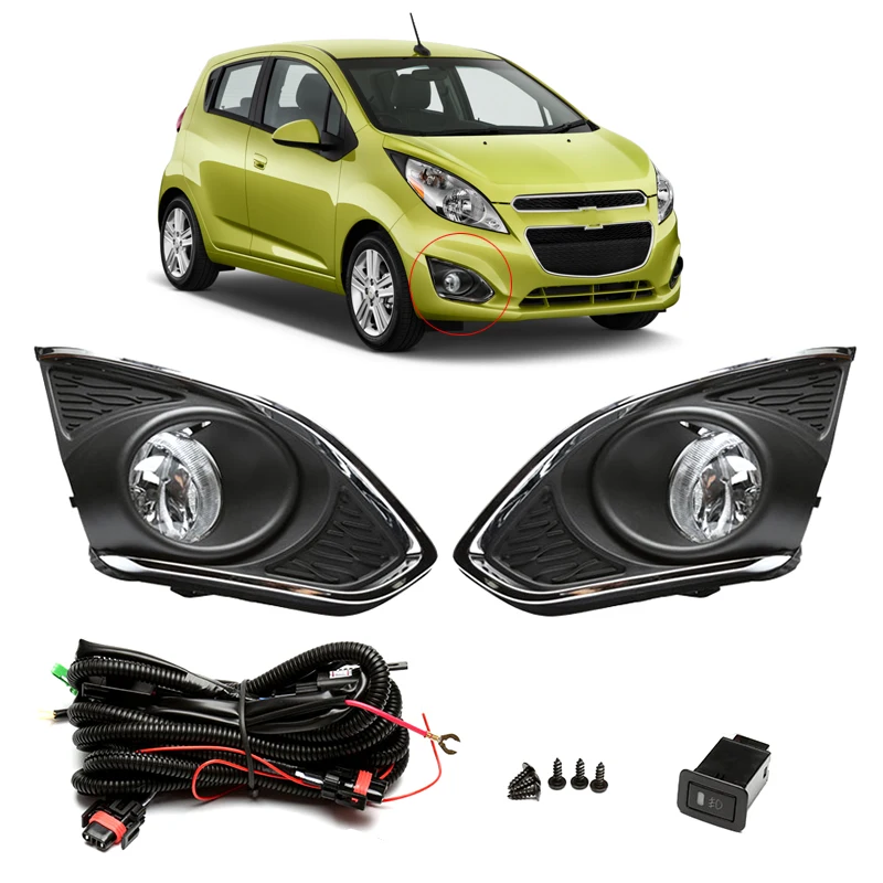 Переднего бампера дальнего света тумана светильник в сборе для Chevrolet Chevy Spark 2013 2014