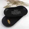 Oval Metal Jewelry Tray Desktop Organizer Decoration Kitchen Food Storage Plates Black Stainless Steel Small Ornaments Organizer 5