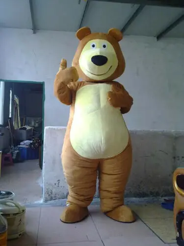 Коричневый медведь костюм мультфильм талисман платье на Хэллоуин для взрослых вечерние косплей костюм животного День рождения фестиваль характер талисман костюм