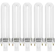 2 шт. набор 12 Вт УФ-светодиодный светильник лампа для дизайна ногтей гель отверждения Сушилка Замена трубки u-образная для УФ лампы Сушилка для ногтей аксессуары