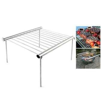 

Outdoor Stainless Steel Barbecue Bracket Camping Bbq Multi-Tools Picnic Folding Barbecue Bracket Portable Stove Bbq Barbecue She