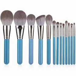 Luxury 13 - Piece Makeup Brush Set with Leather Travel Case - Soft Hair Cosmetic Tool Collection (13pcs Only Brush)