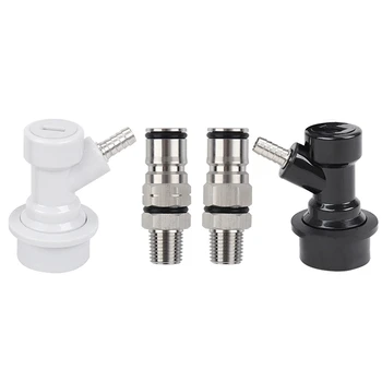 

CSS Ball Lock Post with 1/4Inch Bulkhead - Liquid and Gas Kit with Ball Lock Quick Disconnect Gas/Liquid Ball Vlave and Ball Loc