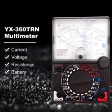 YX-360TRn analógico multímetro plástico escudo ac dc volt ohm teste de corrente mutimeter ponteiro elétrico multitester