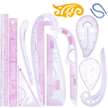 LMDZ 6/7/8/12Pcs Practical Sewing French Curve Cutting Ruler Measure Dressmaking Tailor Cutting Craft Scale Rule Drawing Tool