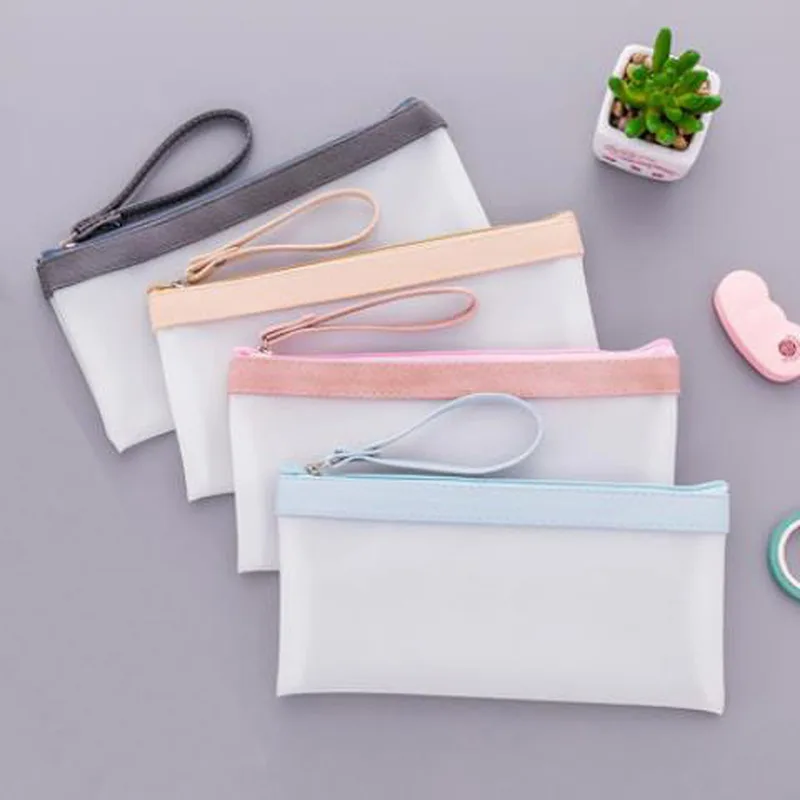Простой пенал для карандашей Новинка Канцелярские принадлежности Kawaii ручка чехол Студенческая Милая ручка сумка Высокая емкость кавайный пенал школьные принадлежности