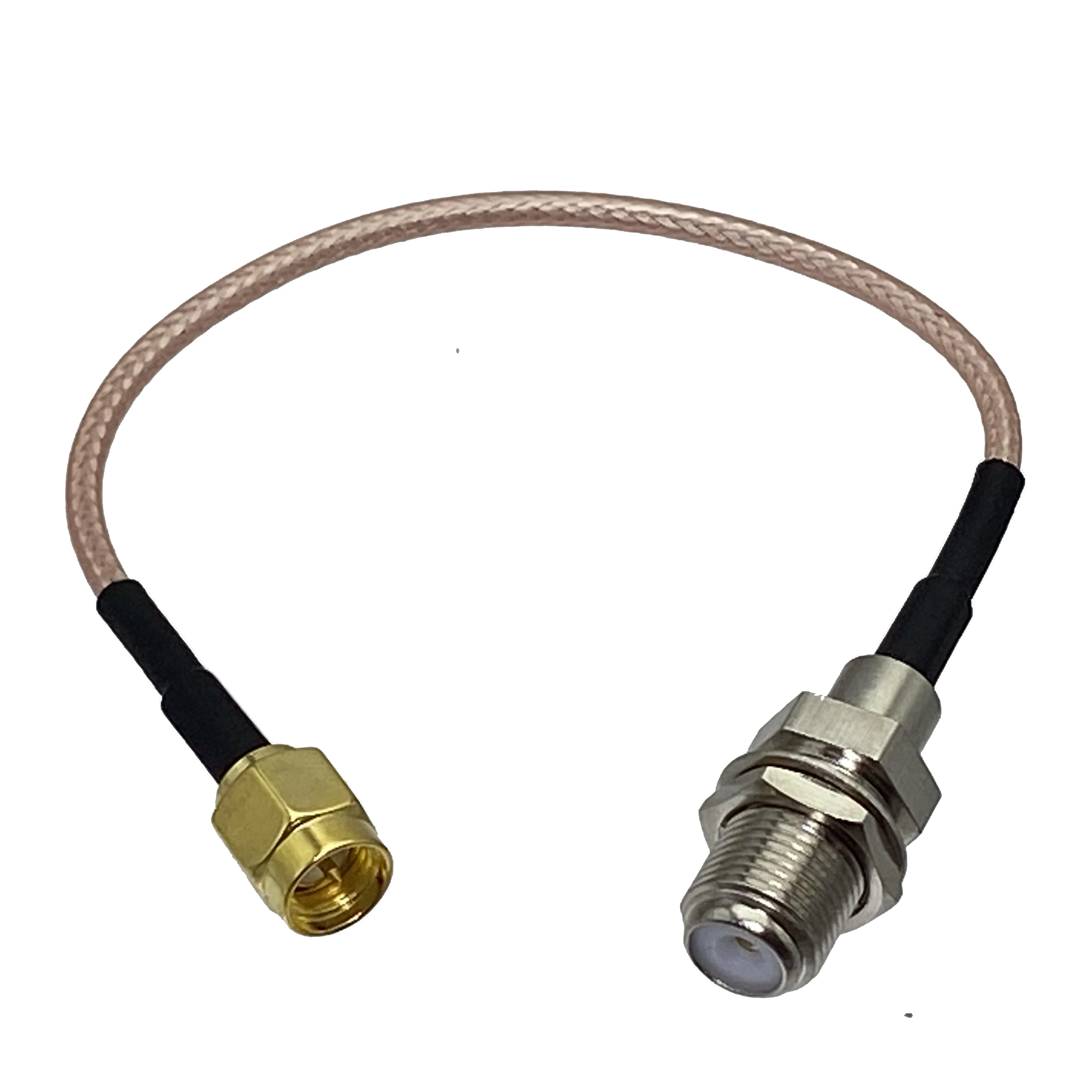 1pcs RG316 F TV Female Jack Bulkhead Nut to SMA Male Plug RF Coaxial Connector Pigtail Jumper Cable New 4inch~5M