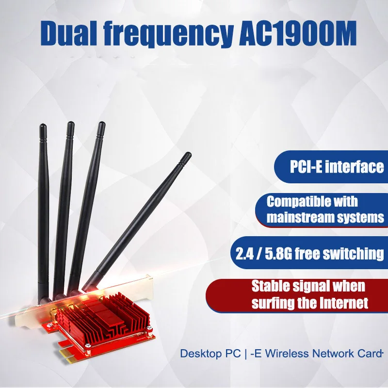 2019 Горячие AC1900 беспроводной PCI E сети карты двойной диапазон WiFi адаптер для