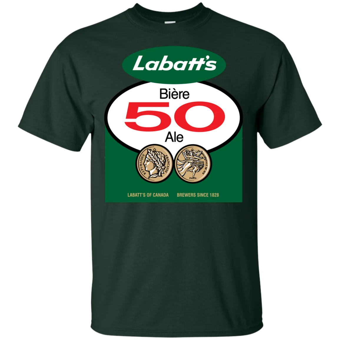 

Labatts Retro Label Logo 50 Beer Ale Brewery Canadian T shirt