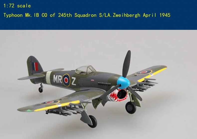 

Britain Typhoon MK.1B CO of 245th Squadron Finished model Collection Airplane model 1/72 scale