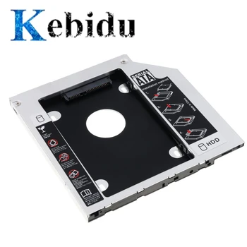 

Kebidu Universal 12.7/9.5mm Aluminum Metal Material 2nd HDD Caddy SATA to SATA 2.5" SSD HDD Case SATA III for Notebook Laptop