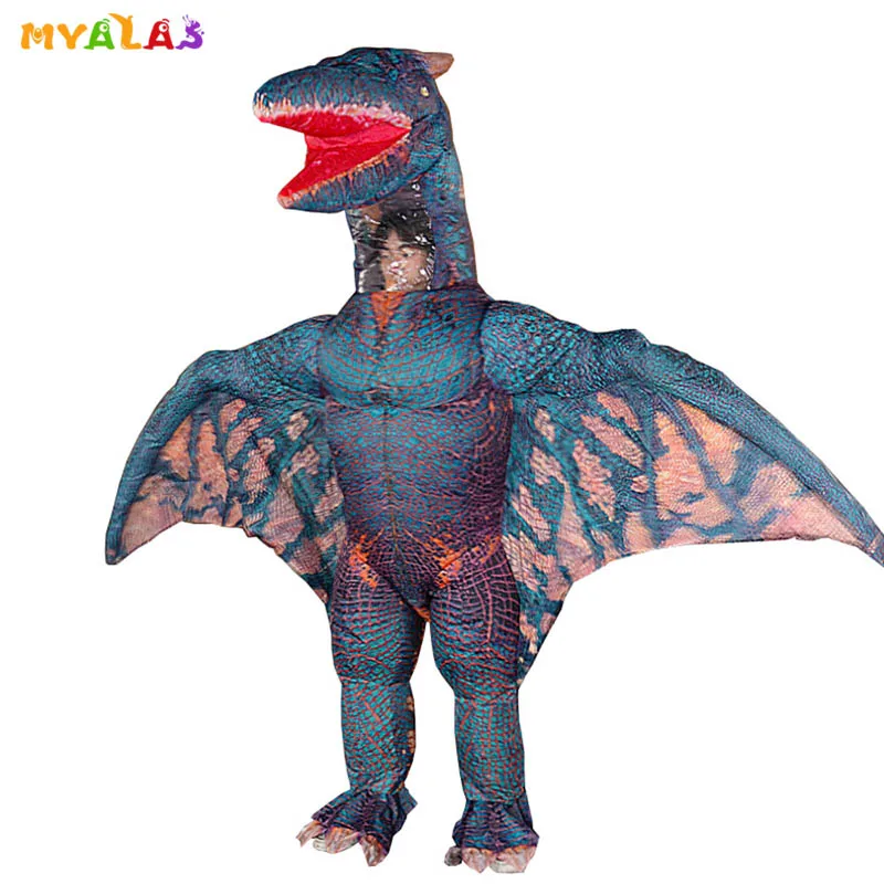 Pterodactyl Inflatable Halloween Costumes for Adult Velociraptor