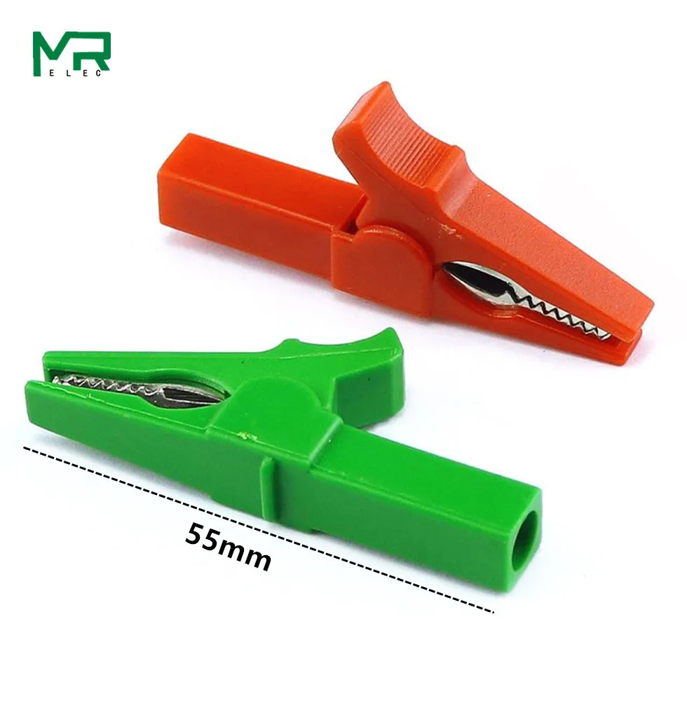 High Quality Crocodile Clamp Clip krokoklemme for 4mm 10 Piece 