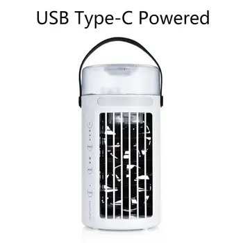 

Portable Air Conditioner, Mini Personal Air Cooler Desktopwith 7 Colors 3 Speeds