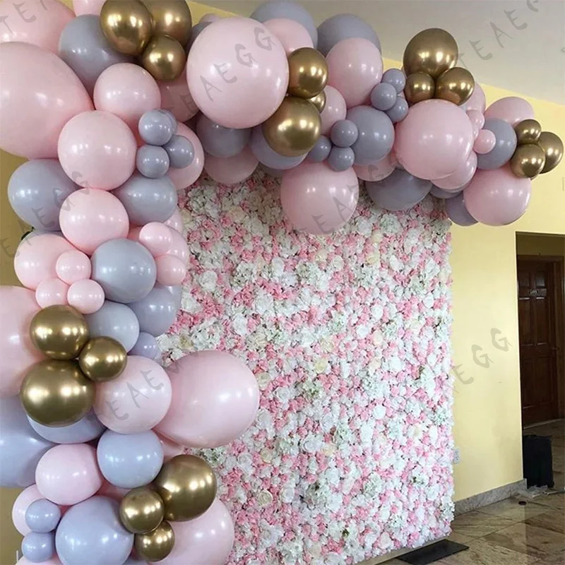 115Pcs Baby Shower Bay Or Girl Balloons Garland Arch Kit Pink Chrome Gold Balloon 1St Birthday Anniversary Decoration Backdrop | Дом и сад