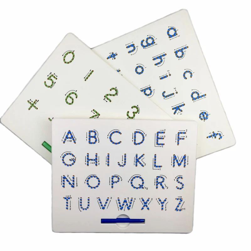 

Magnetic Tablet Drawing Board Pad Toy Bead Magnet Stylus Pen Alphabet Numbers Writing Memo Board Learning Educational Kid Toy
