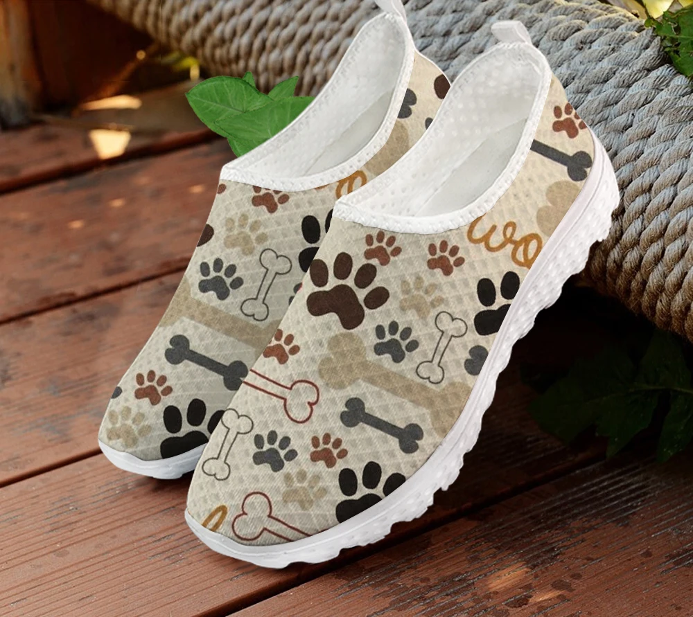 

Пенни Лоферы женские на плоской подошве без шнуровки сетчатые кроссовки Kawaii с рисунком кошачьей лапы женские дизайнерские кроссовки весенняя обувь на плоской подошве повседневная обувь