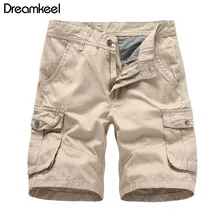Мужские стильные Короткие повседневные мужские шорты-карго, мужские летние хлопковые летние шорты до колен, большие размеры Y