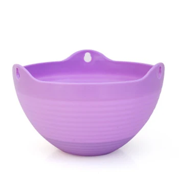 

Plastic Hanging-Basket Flower Pot with Chain Home Garden Balcony Plant Planters Decor LB88