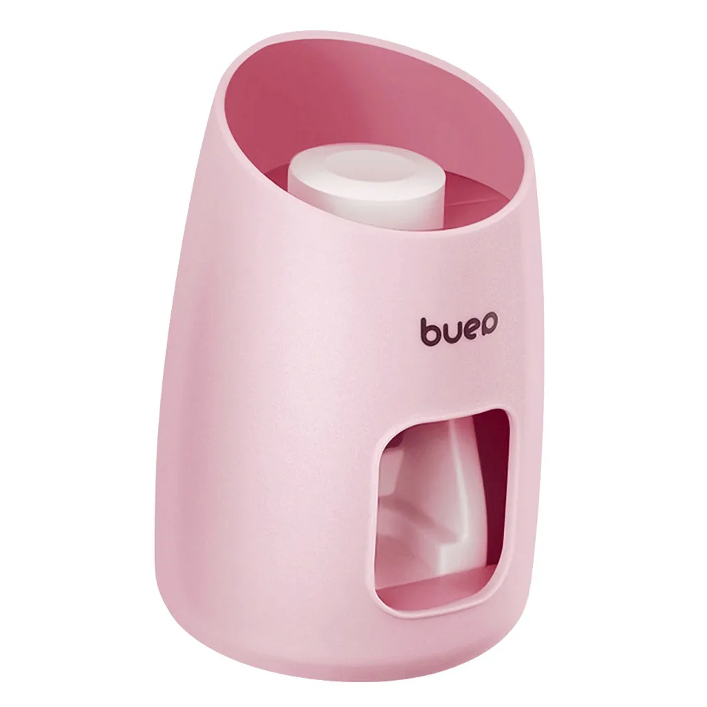 Автоматический дозатор зубной пасты набор настенное крепление стенд держатель экструзии#15 - Цвет: Pink
