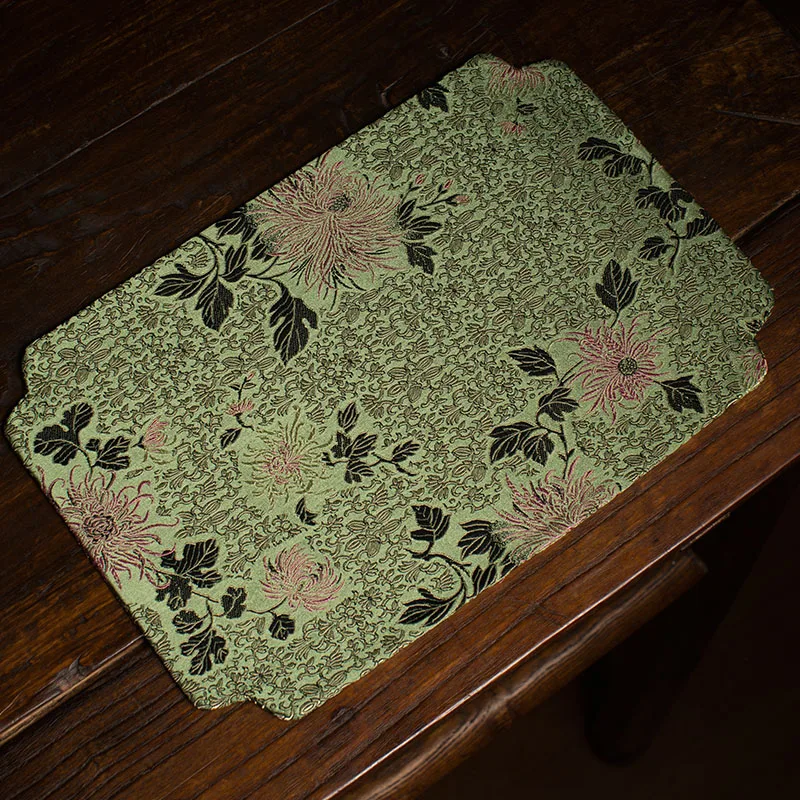 Зеленый Коврик бирдекели jogo американо para mesa jantar placemats coaster sottobicchieri placematt для обеденного стола классическая ткань - Цвет: Зеленый