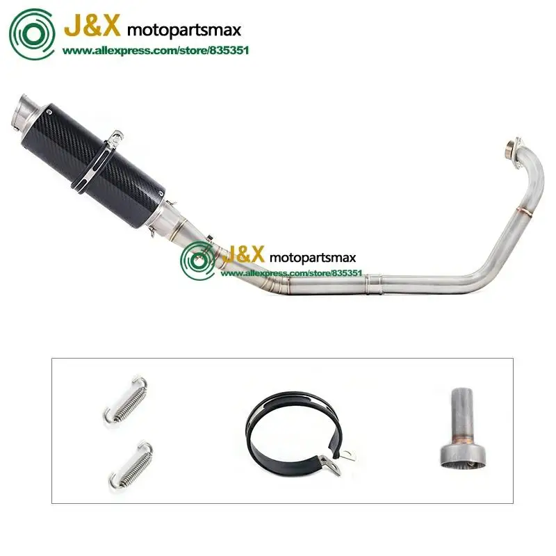 Полная выхлопная система мотоцикла Escape slip on для yamaha YZF R15 MT15 MT-15 2008- средняя труба глушителя DB-Killer